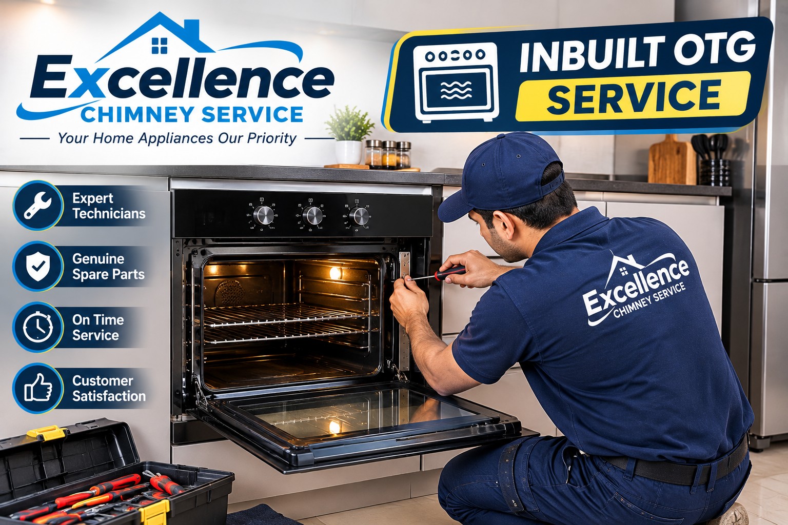 Built-in OTG oven service